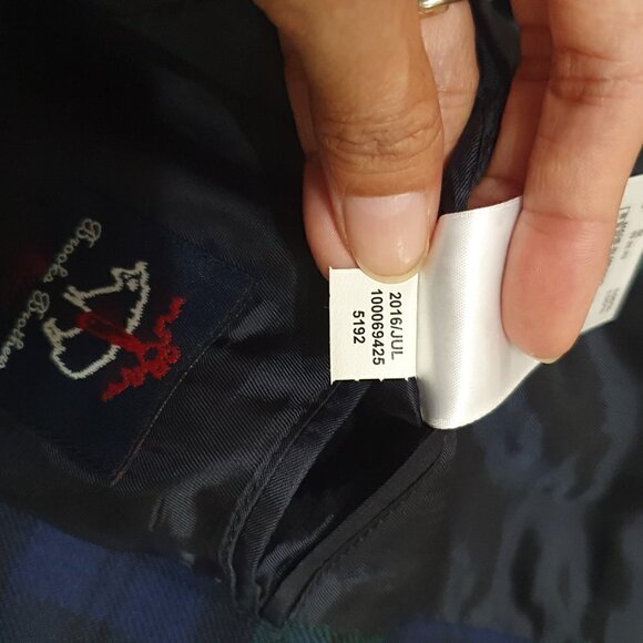 NEW Brooks Brothers 100% Wool Plaid Blazer Jacket - Picture 6 of 10